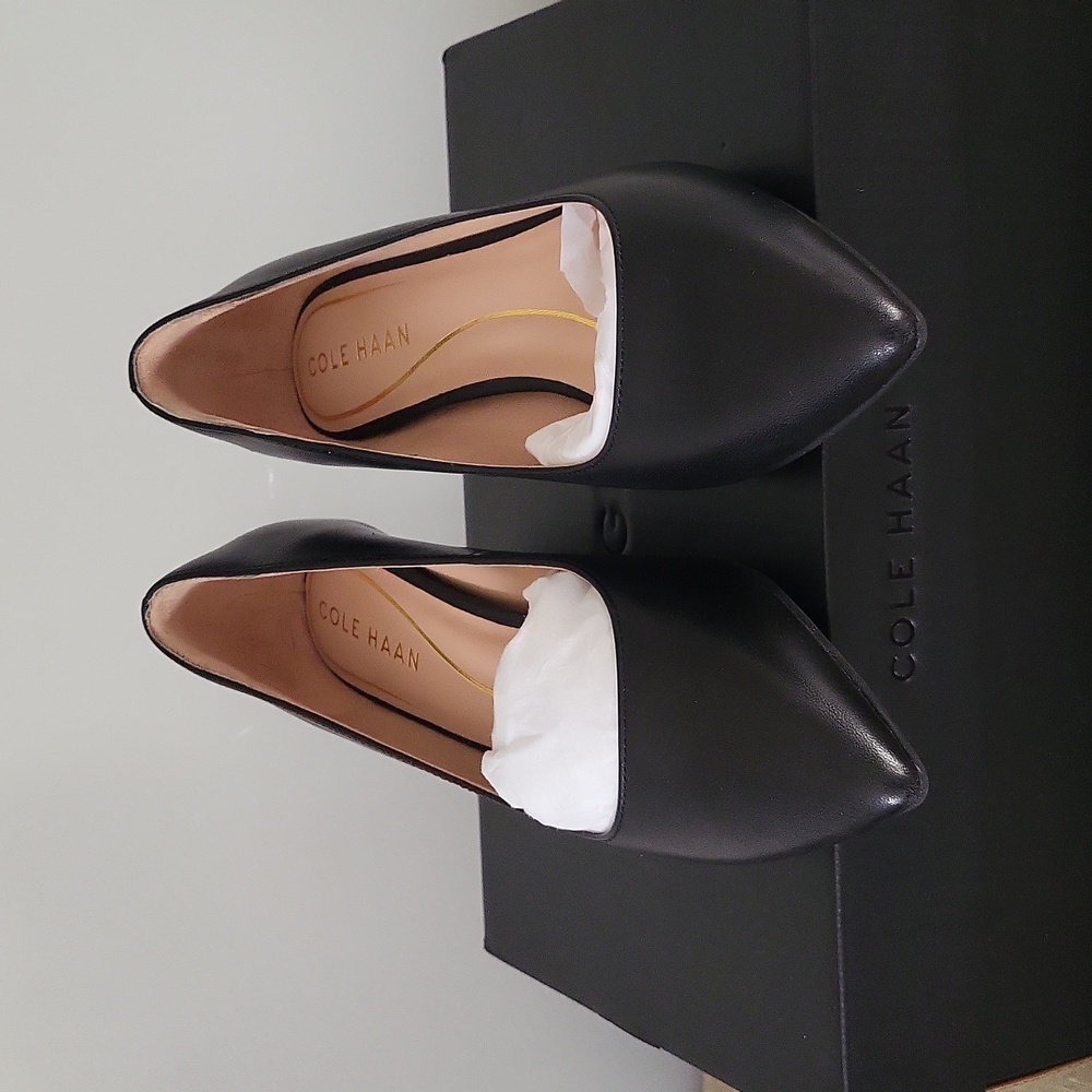 Cole Haan kitten heel pump.